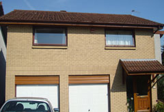 Fascia soffit gutter roofline install to a two storey detached new build type property in drylaw edinburgh